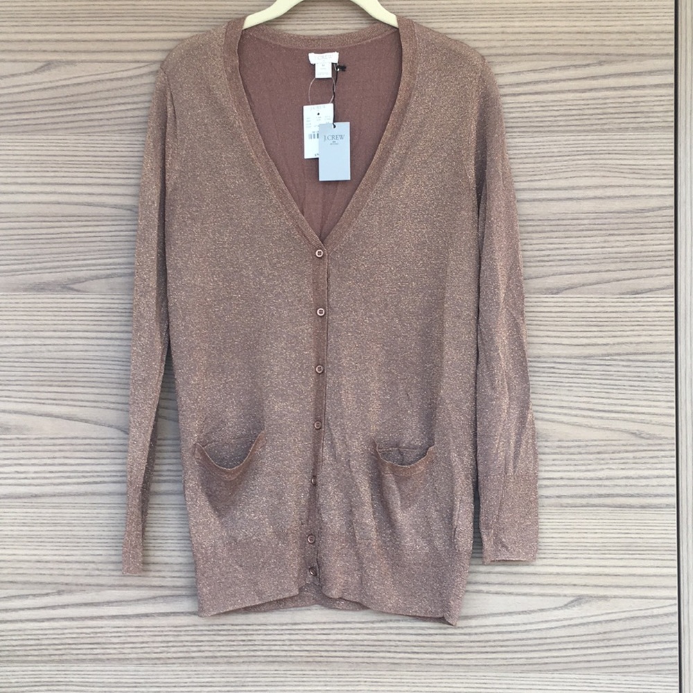J.Crew Gold/Bronze Cardigan